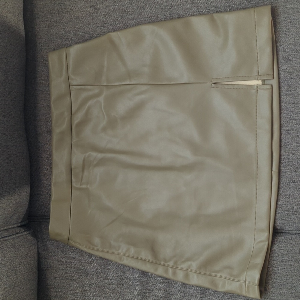 Vegan Leather Skirt